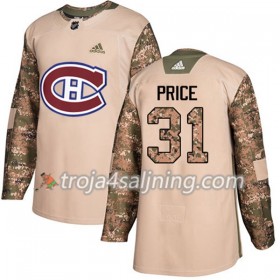 Montreal Canadiens tröja Carey Price 31 Adidas 2017-2018 Camo Veterans Day Practice Authentic - NHL Tröjor Herr